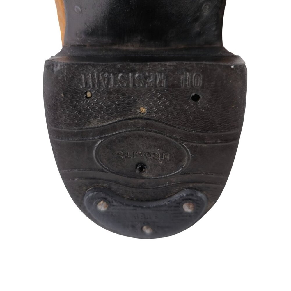 Vintage Exotic Hide Mens Size 6.5D Orange - Brown Leather Cowboy Western Boots - Picture 13 of 16